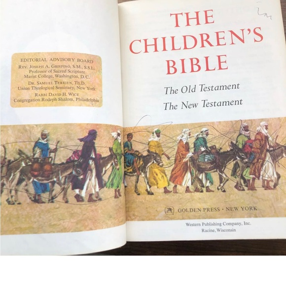 The Childrens Bible Vintage 1962 Golden Press Hardcover Illustrated Stories - Picture 3 of 11